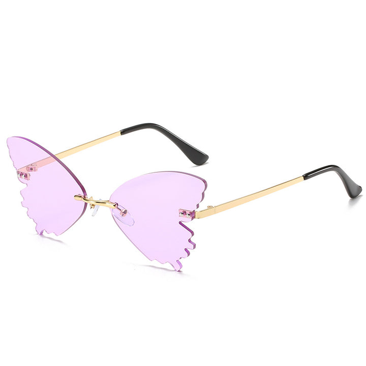 Schmetterlingsform Statement Sonnenbrille Karnz