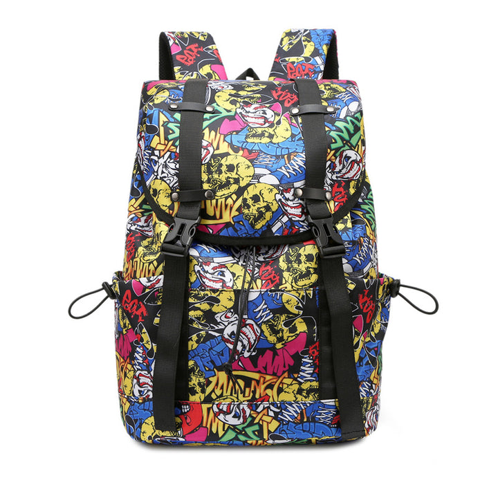 WoFloral Muster Multi-Kompartiment Rucksack Karnz