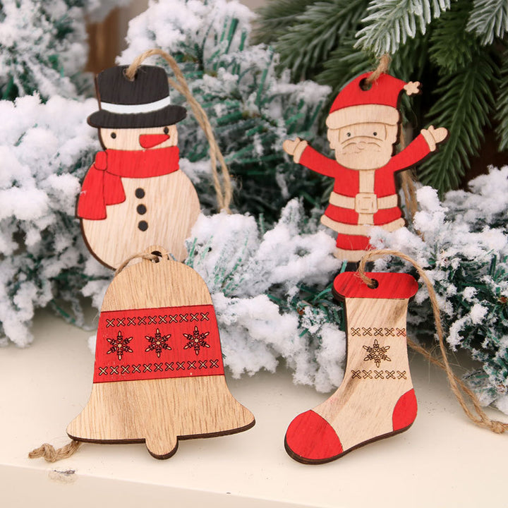 Holz Schneemann Ornament Karnz