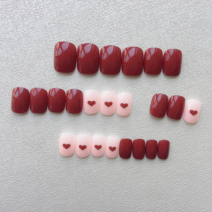 Herz-Themen Nagelkunst