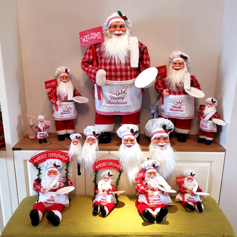 Dekorative Weihnachtsmann Figurenset