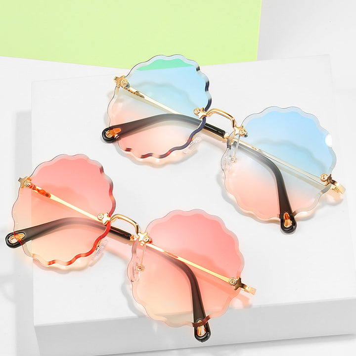 Florale-Form Rahmen Sonnenbrille Karnz