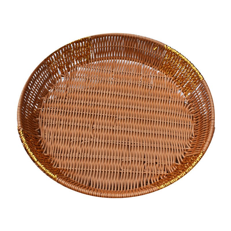 Handgefertigtes dekoratives geflochtenes Serving Tray Karnz