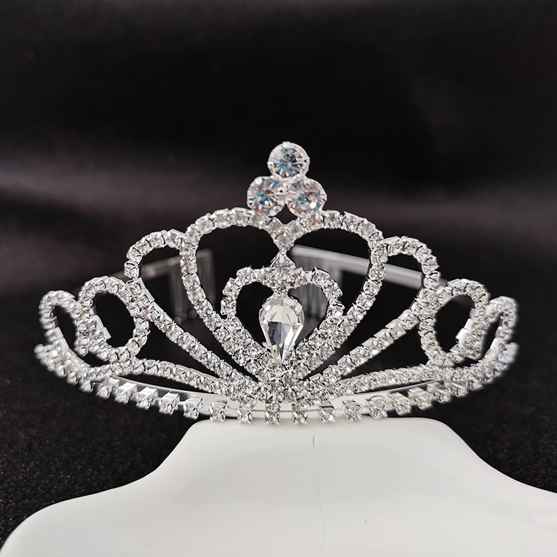 Damen Glamouröse Kristall Tiara Karnz