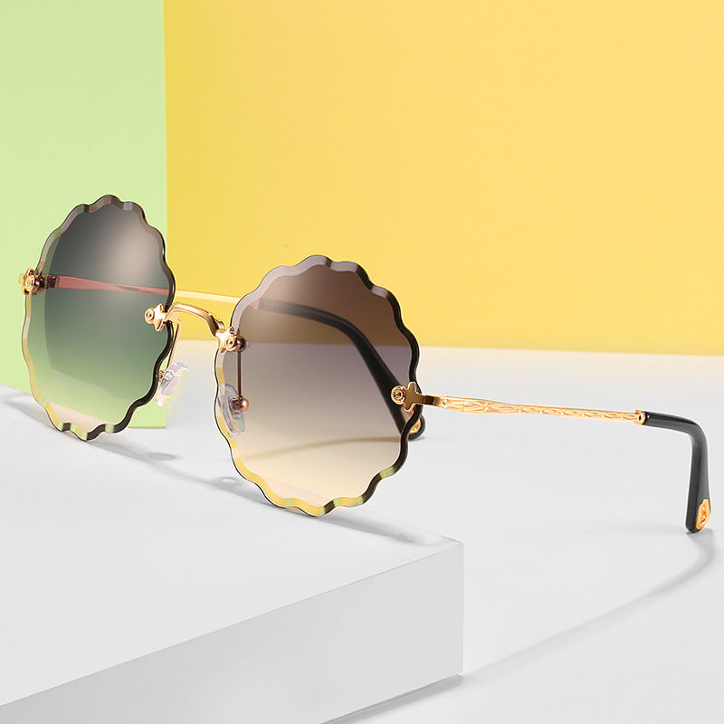 Florale-Form Rahmen Sonnenbrille Karnz