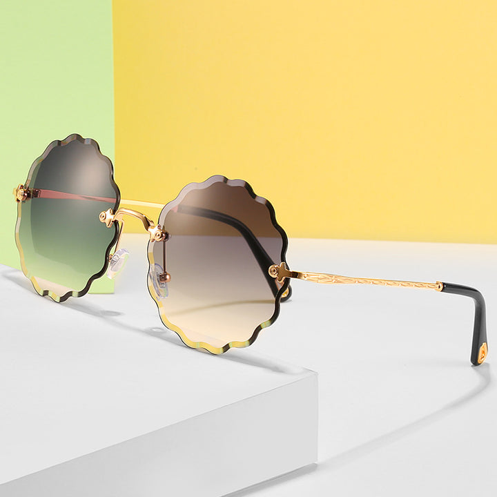 Florale-Form Rahmen Sonnenbrille Karnz