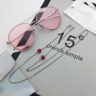 Elegante Perlen Brillen Kette Karnz