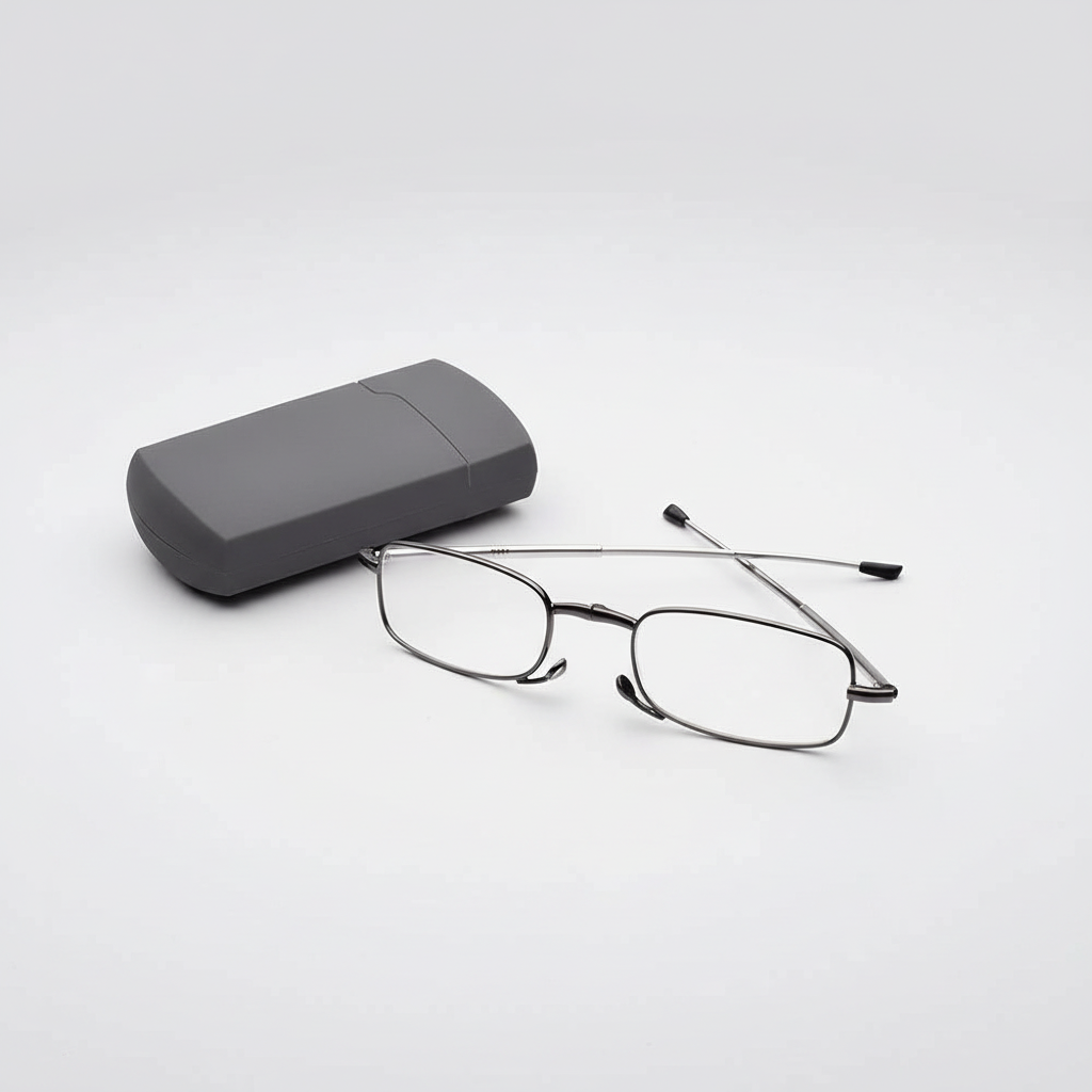 Faltbare Lesebrille – Tragbar mit Etui