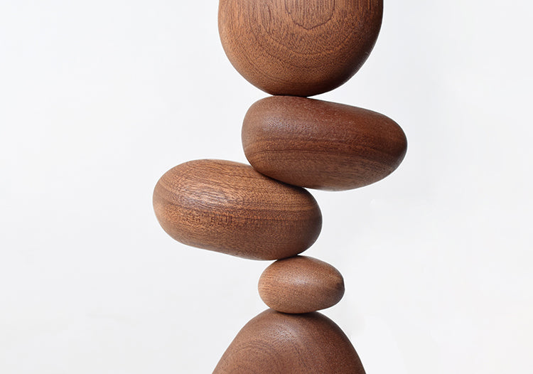 Zen Wood Stein Form Dekor
