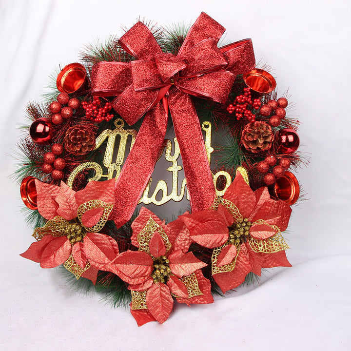 Weihnachtskranz aus Kiefernnadeln, 30 cm, handgefertigt
