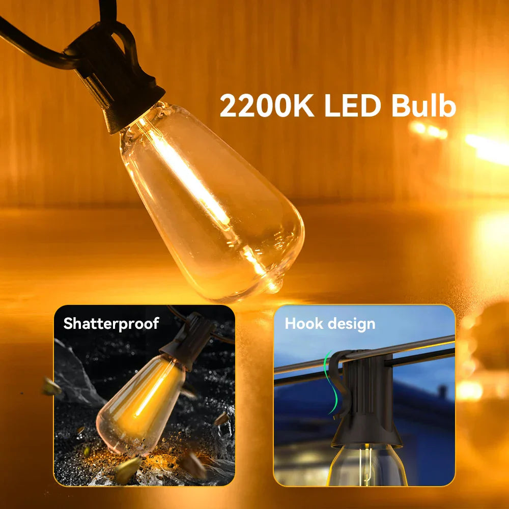 Wasserdichte LED Lichterkette - LumiGlow | Karnz