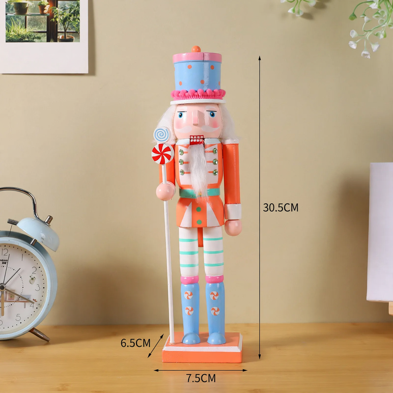 Nussknacker-Figur aus Kiefernholz, europäischer Stil