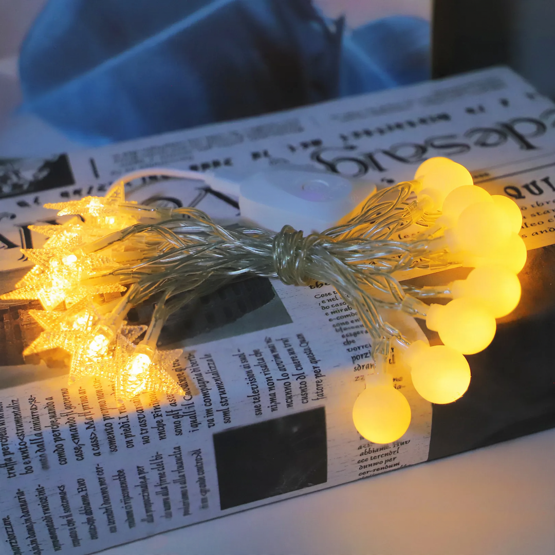 LED-Lichterkette mit Fernbedienung, wiederaufladbar