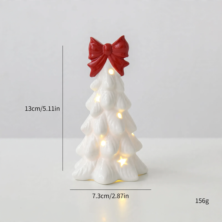 Keramik-Weihnachtshaus mit Beleuchtung