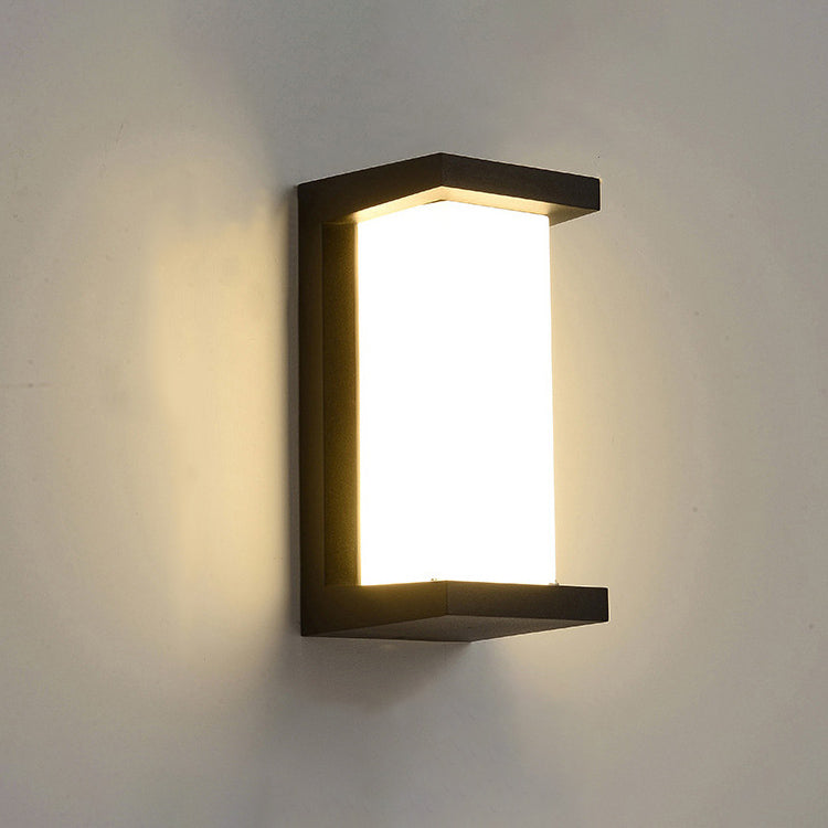 Moderne kreative Geometrie Aluminium Außen wasserdichte LED Wandleuchte Lampe | Karnz