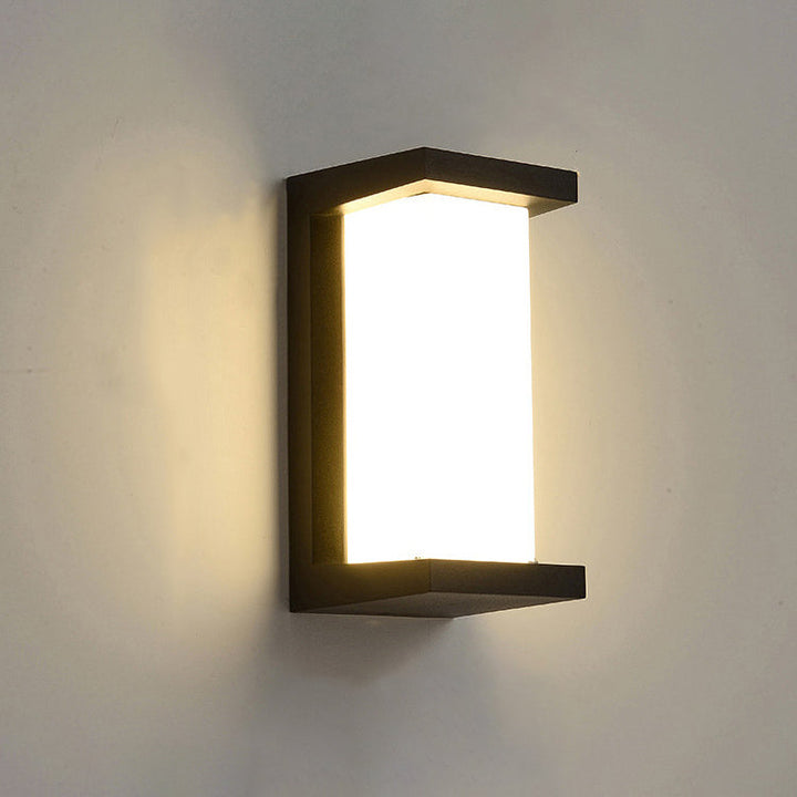 Moderne kreative Geometrie Aluminium Außen wasserdichte LED Wandleuchte Lampe | Karnz