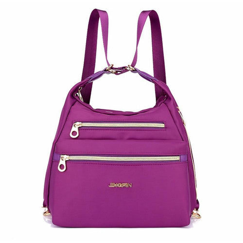 Tasche mit doppelten Reißverschlüsse, Rucksack, Handtasche und Umhängetasche | Karnz