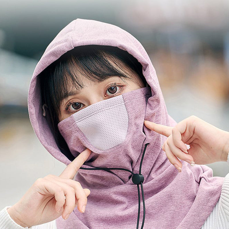 Hooded Face Mask mit Nackenwärmer zum Radfahren | Karnz