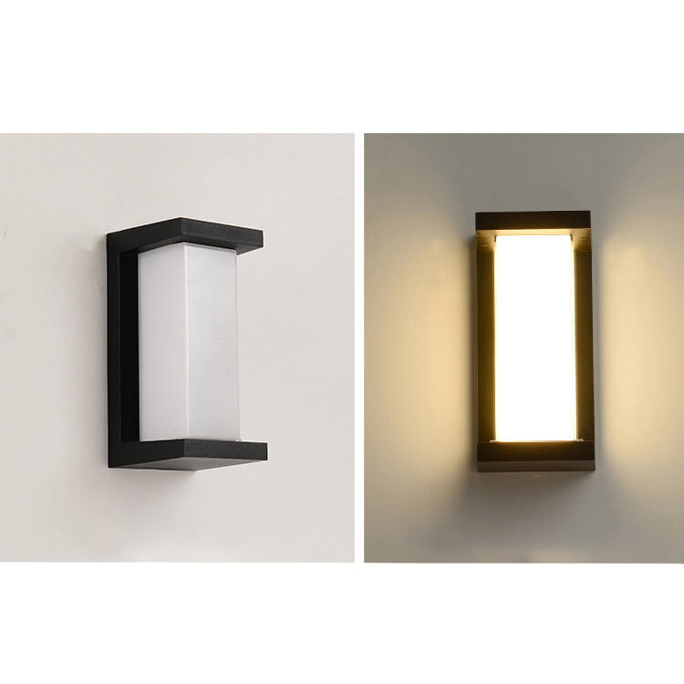 Moderne kreative Geometrie Aluminium Außen wasserdichte LED Wandleuchte Lampe | Karnz