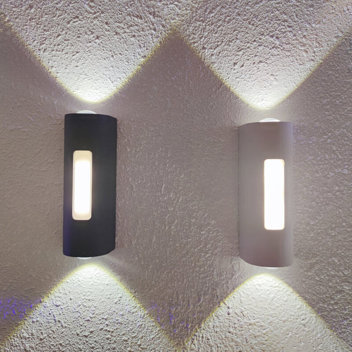 Moderner minimalistischer zylindrischer Design-LED-Außen-Wandleuchte Deko-Lampe | Karnz