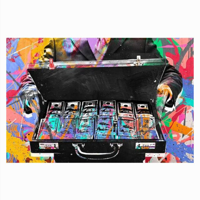 Street-Art-Pop-Graffiti – Leinwandbild