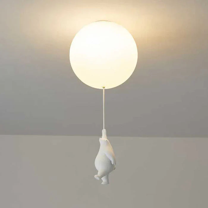Kinder-Deckenlampe mit Bär und Ballon - CloudBear | Karnz