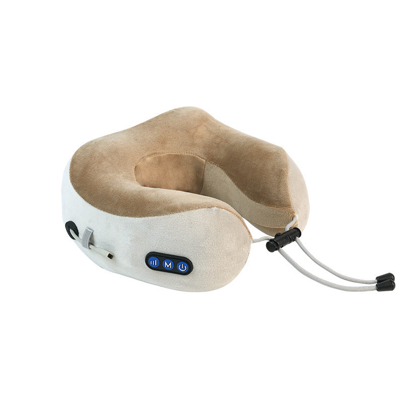 U-förmiges Nackenmassagekissen mit mechanischer Massage