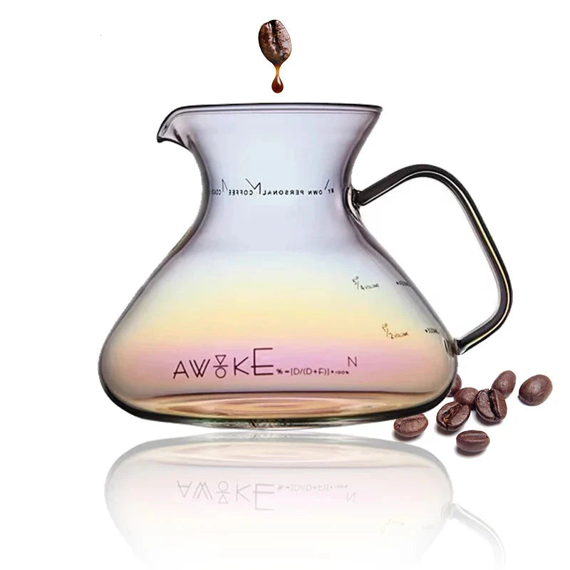 15oz Glas Pour Over Kaffee Server Hitzebeständige Tropf-Brühkanne | Karnz