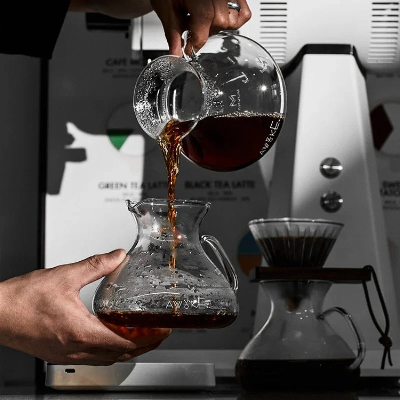 15oz Glas Pour Over Kaffee Server Hitzebeständige Tropf-Brühkanne | Karnz