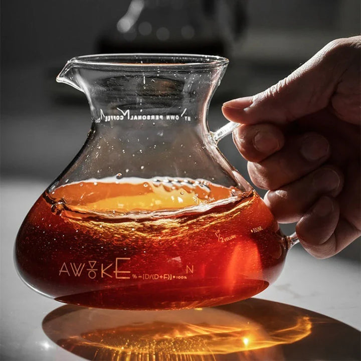 15oz Glas Pour Over Kaffee Server Hitzebeständige Tropf-Brühkanne | Karnz