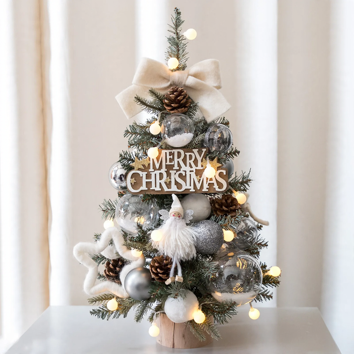 Mini-Weihnachtsbaum-Set für die Tischdekoration