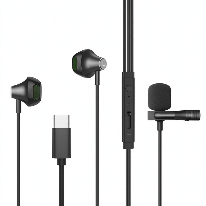 USB-C Kopfhörer mit Silikonaufsätzen