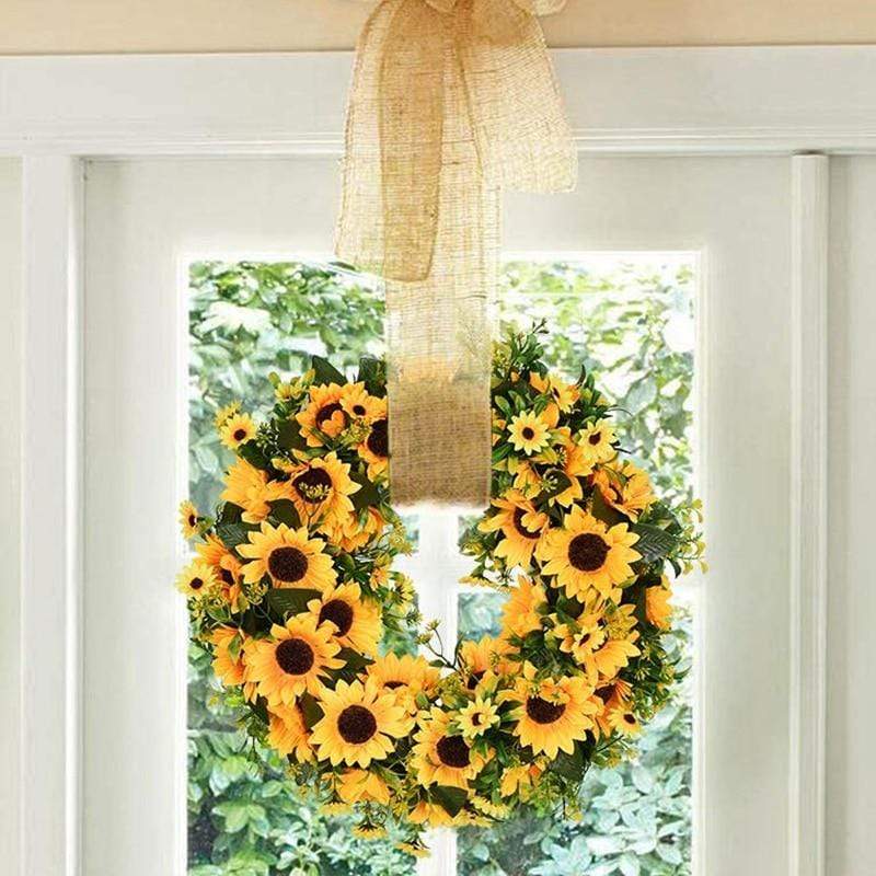 16'' Gold Künstlicher Sonnenblumengirlande Karnz