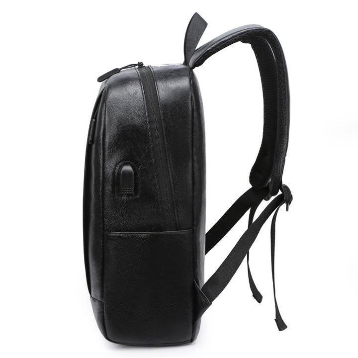 Stylischer Leder-Laptop-Rucksack Karnz