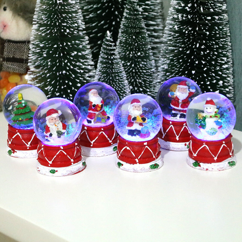 Dekoratives LED-Weihnachts-Schneekugel-Set Karnz