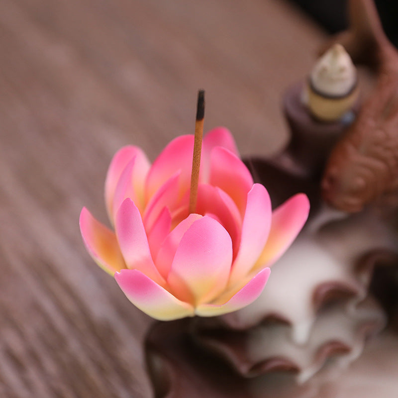 Lotus-inspirierten Aromatischen Wasserfall Räuchergefäß