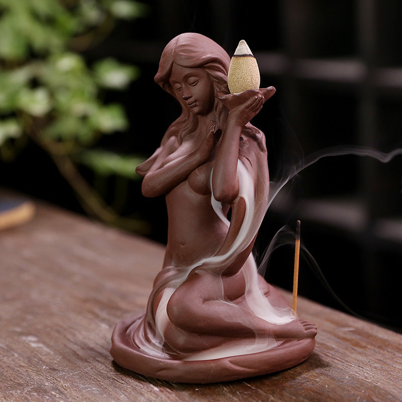 Künstlerische Figurine Räuchergefäß