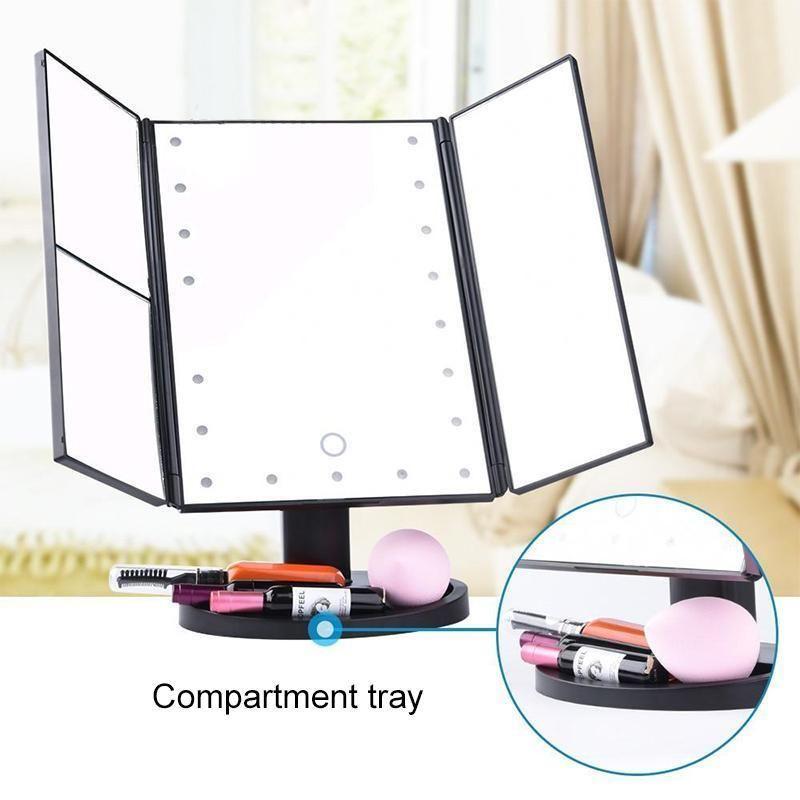 Beleuchteter Kosmetikspiegel, 24 LEDs