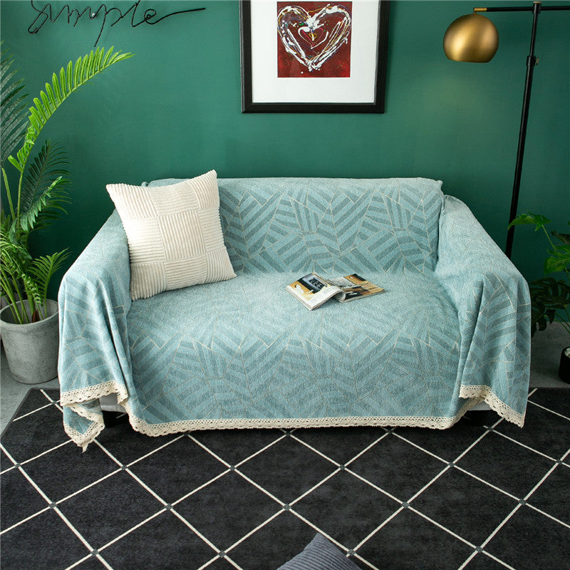 Dekorative Chevron-Muster-Wurfdecke