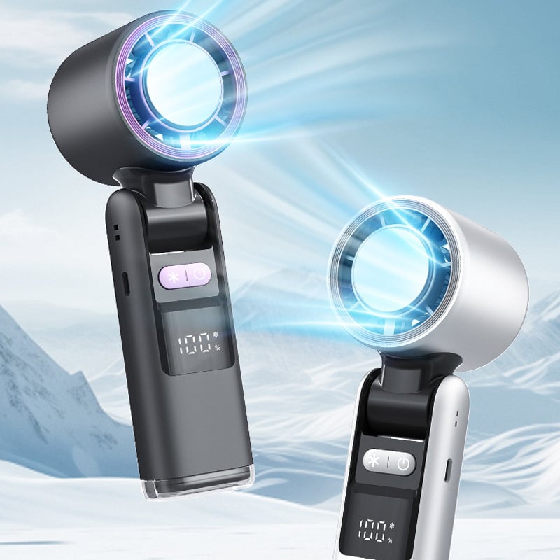 Faltender Mini Handheld Hochgeschwindigkeits-USB-wiederaufladbarer Turbo Ventilator | Karnz