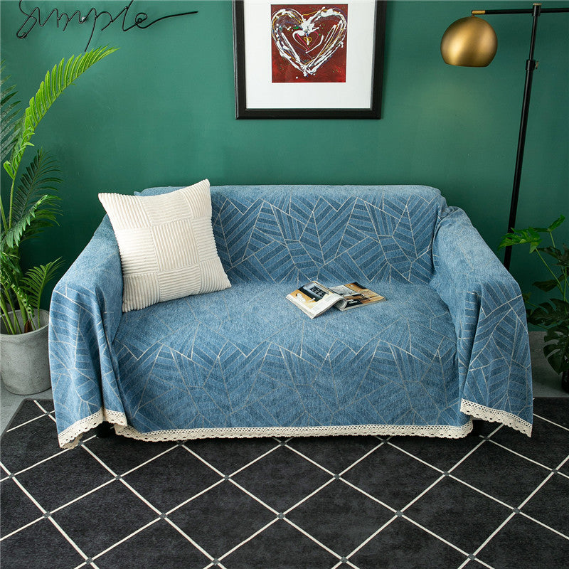 Dekorative Chevron-Muster-Wurfdecke