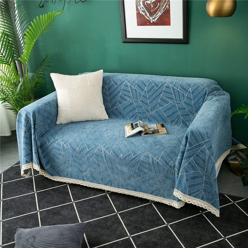 Dekorative Chevron-Muster-Wurfdecke