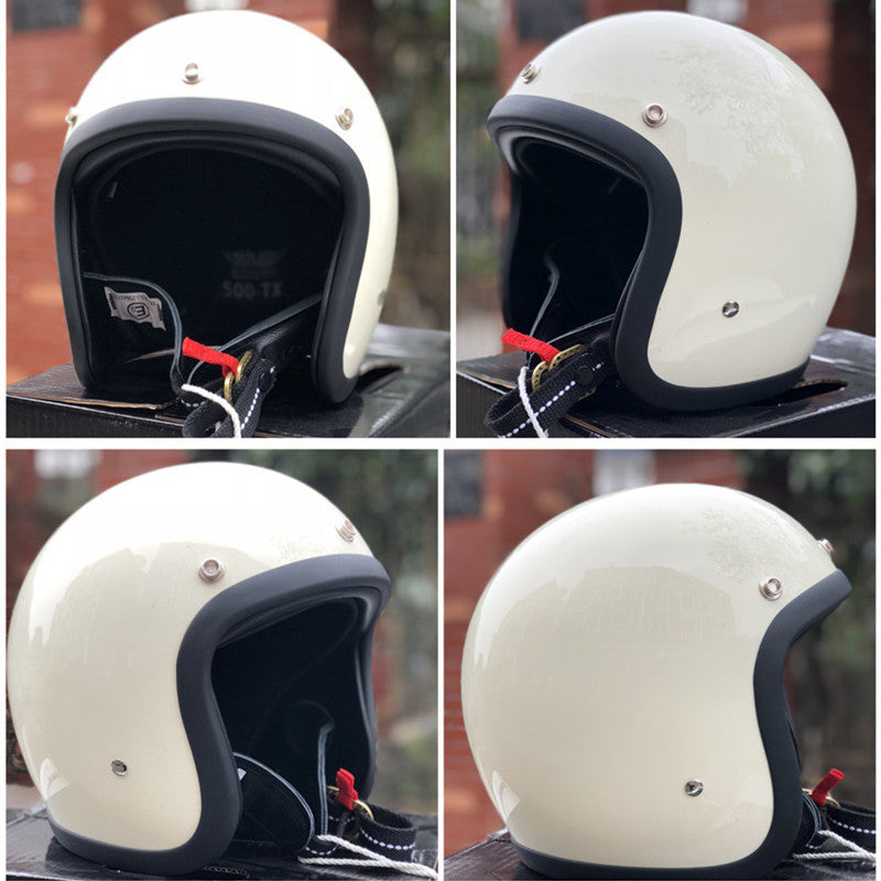 Retro Open-Face Motorradhelm Karnz