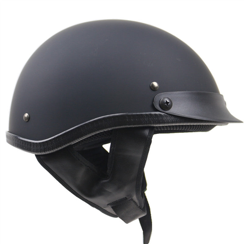 Klassischer Low-Profile Motorradhelm Karnz