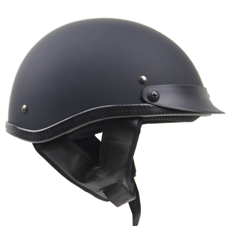 Klassischer Low-Profile Motorradhelm Karnz