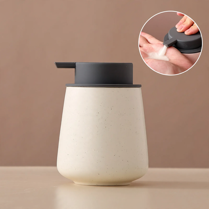 Keramik-Seifenspender mit Druckpumpe