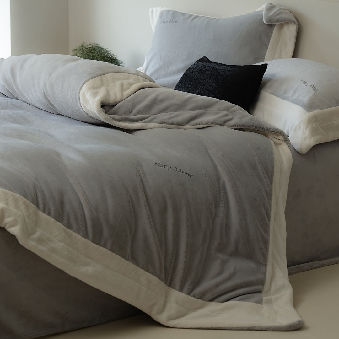 Milchfaser-Fleece Bettwäsche-Set, extra warm