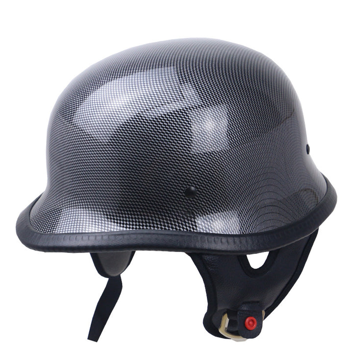 Vintage-Carbonfaser-Motorradhelm Karnz