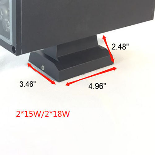 Moderner minimalistischer quadratischer Säulen-LED-leuchtender wetterfester Wandleuchten-Lampe | Karnz