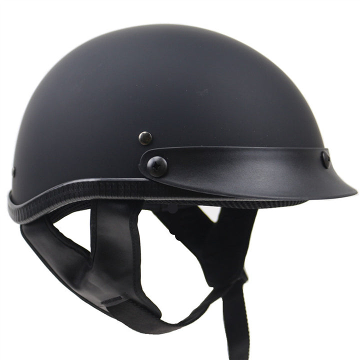 Klassischer Low-Profile Motorradhelm Karnz